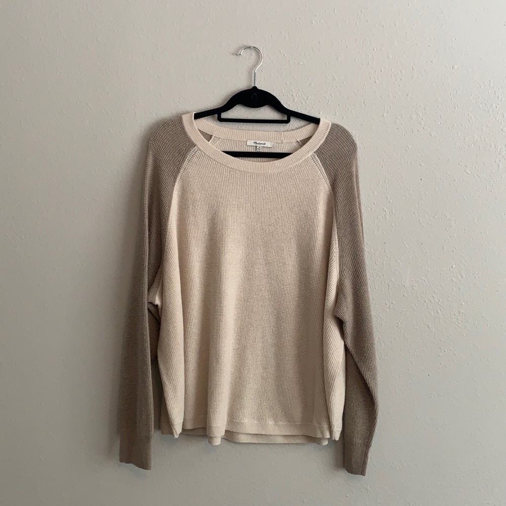 Madewell Waffle Stitch Pullover Sweater